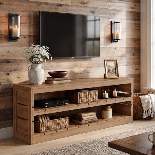63-Inch Solid Wood TV Stand, view 4