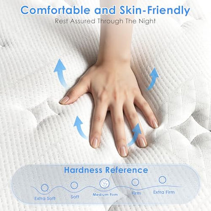 Full Mattress 14 Inch, Hybrid Mattress, Motion Isolation, 100 Night Trial, view 4