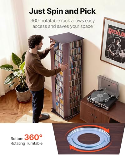 Media Storage Cabinet, CD Rack Tower, view 6