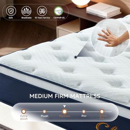 Full Mattress, 12 Inch Full Size Mattresses in a Box, view 3