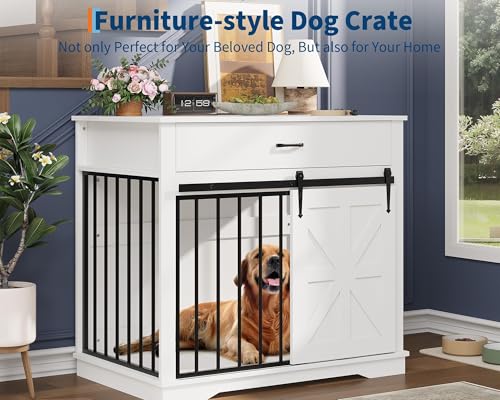 37.8" W Dog Crate Furniture for Small/Medium Dogs, view 7