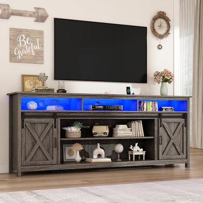 80" LED Farmhouse TV Stand for 90/85/80 Inch TVs, view 2