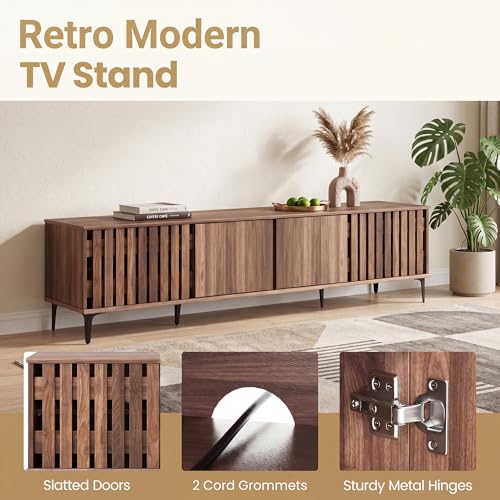 4-Door TV Stand for 80 Inches TVs, view 9