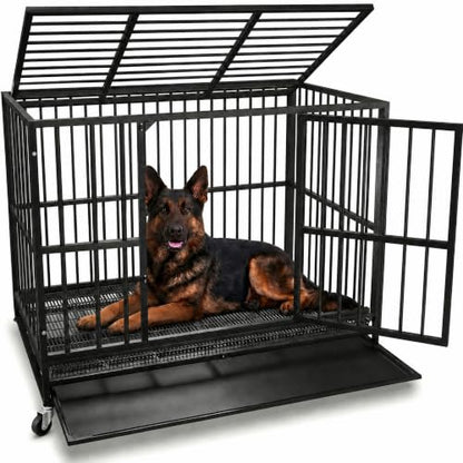 48-Inch Heavy Duty Dog Crate for Large Dogs, view 2