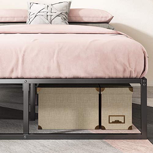 Lorelei 14 Inch Platforma Bed Frame/Mattress Foundation/No Box Spring, view 4