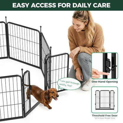 Rollick Dog Playpen, Indoor, Yard & RV Camping, 24" H, 8 Panels, view 5