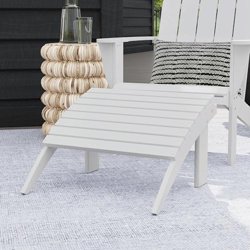 Adirondack, White Ottoman