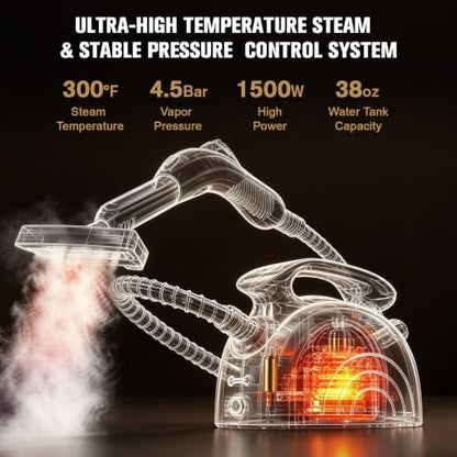 4.5 Bar 300°F Steam Cleaner for Bathroom, Kitchen, Floor & Grout, view 4