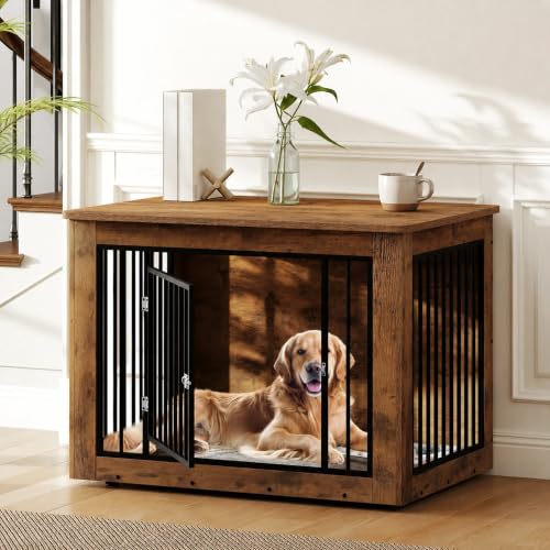 38 Inch Dog Crate Furniture for Medium and Large Dogs, view 8