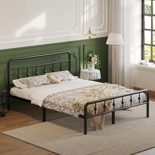 12 Inch Queen Bed Frame with Headboard and Footboard, view 4