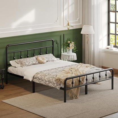 12 Inch Queen Bed Frame with Headboard and Footboard, view 4