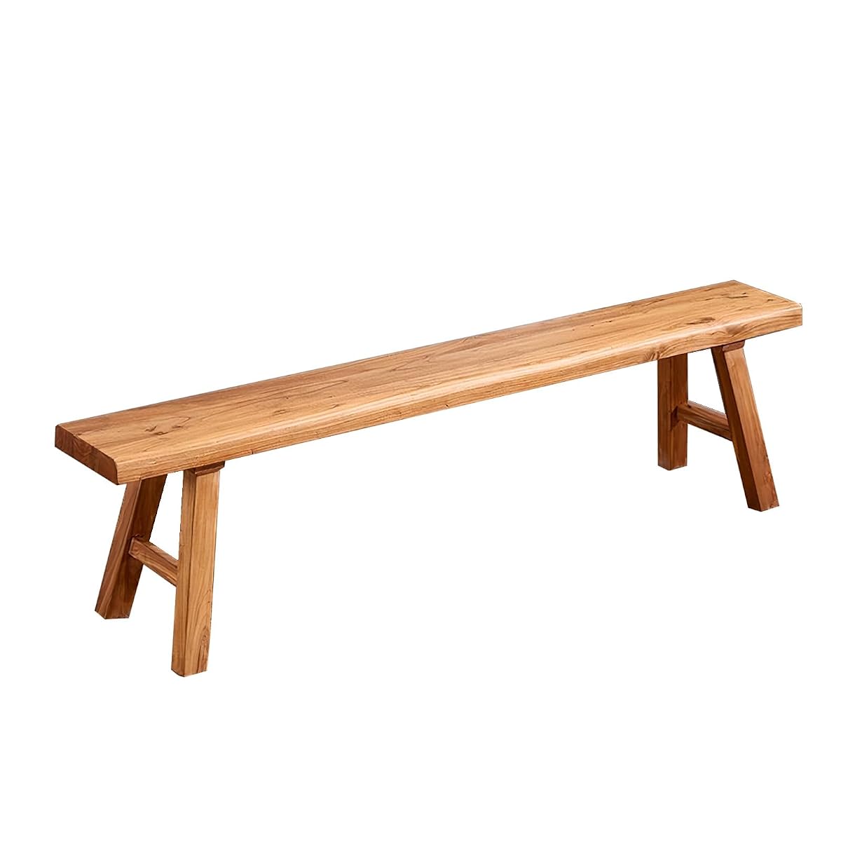 Wooden Bench Indoor – Rustic Farmhouse Narrow Entryway Bench with Slim Skinny