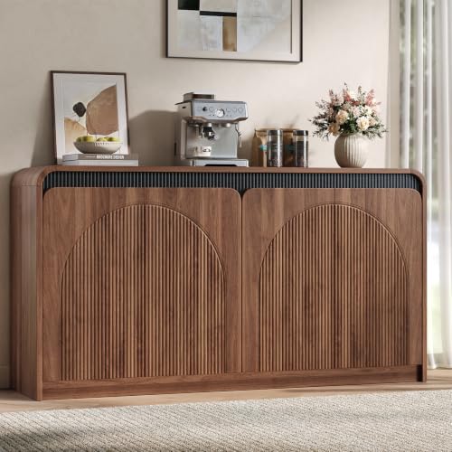 59" Mid Century Modern Sideboard Buffet Cabinet with Storage, view 2
