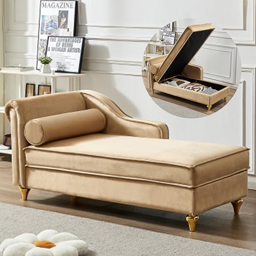 60.6" Modern Storage Chaise Lounge Indoor, view 2