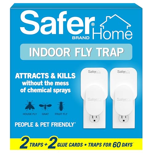 Safer Home Flying Insect Trap, Plug-in Fruit Fly Trap for Indoors, 2-Pack, view 2