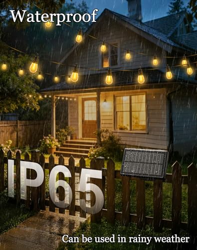 50ft-Solar-Powered-Lights-Outdoor-Waterproof-String, view 3
