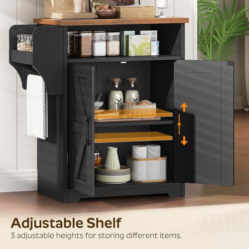 Coffee Bar Cabinet, Kitchen Island with Storage, view 5