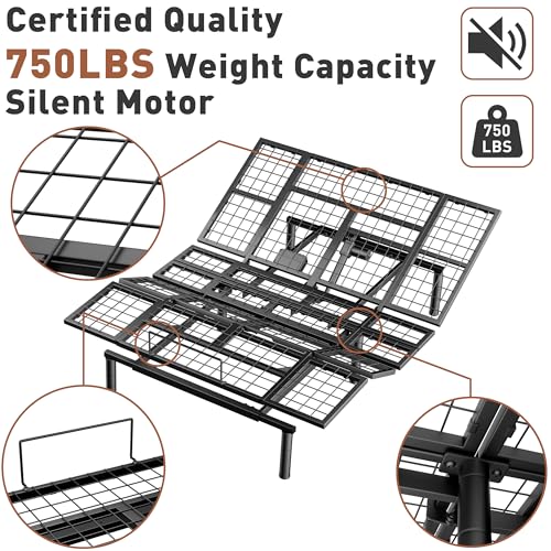 Patent King Adjustable Bed White Wireless Control, view 5