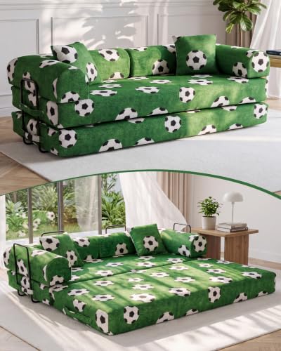 5-in-1 Convertible Sofa Bed 79" Boneless Couch Loveseat for Small Space, view 2