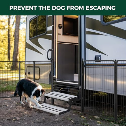 RV Step Grid, Dog Barrier for RV Stairs Up to 32" Wide, Patented, view 3
