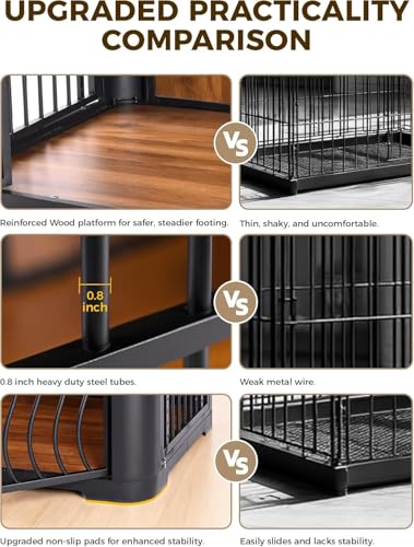 48-Inch Dog Crate Furniture for Large Dogs, view 4