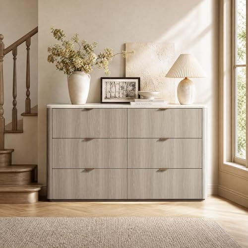 6 Drawer Dresser for Bedroom, view 7