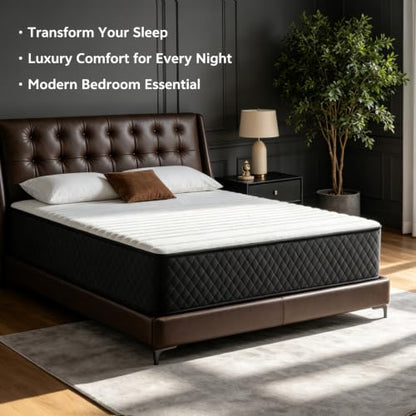 Full Size Mattress, 12 Inch Hybrid Full Mattress in a Box, view 6