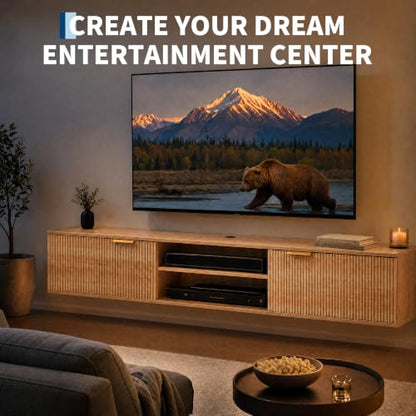 70" Floating TV Stand, Wall Mounted for TVs Up to 80", view 7