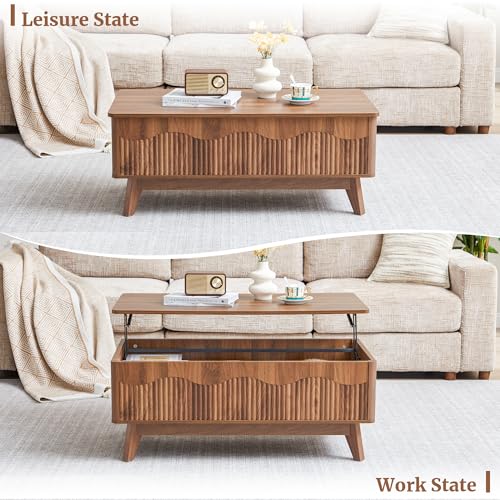 70“ Fluted Wave TV Stand and 40” Coffee Table Set of 2, view 6