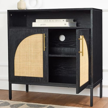 Rattan Sideboard Buffet Cabinet, Entryway Table, Accent Storage Cabinet, view 6