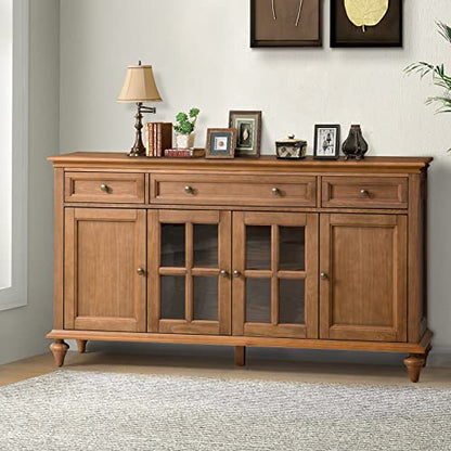 58'' Sideboard Storage Cabinet, Acorn, view 2