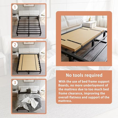 Foldable Box Spring, Bunkie Board Twin (60x30) Bed Support Board, view 7