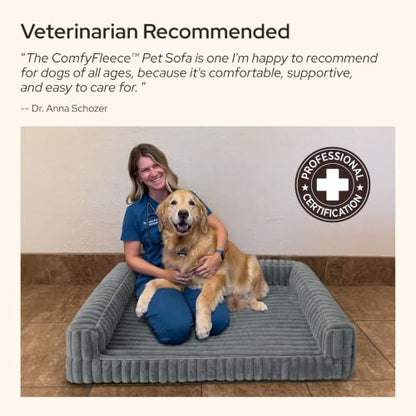 ComfyFleece® Memory Foam Orthopedic Dog Beds Large Sized Dog 35", view 3