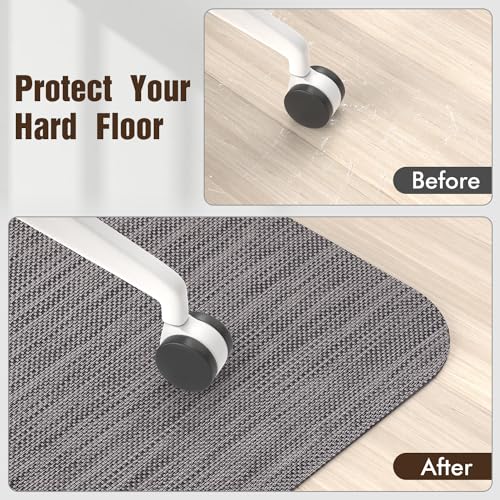 Office Chair Mat for Hardwood Floors, Anti-Slip PVC, 36 x 48 Inch, view 7