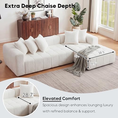 107.9" L-Shaped Boneless Couch, view 5