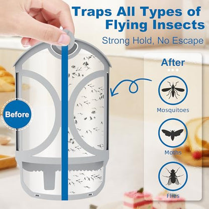 10 Pack Flying Trap Refills Compatible with Flying Insect Trap Refill, view 4