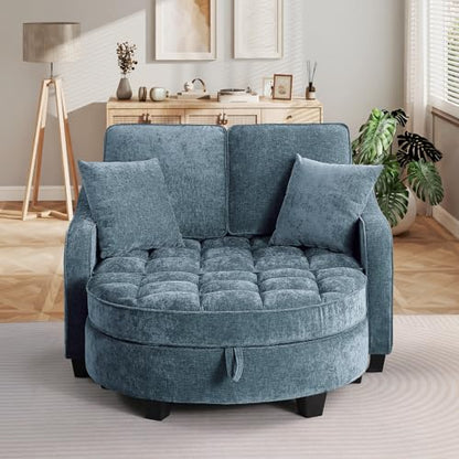 Oversized Chaise Lounge Chair Indoor with Ottoman, view 7