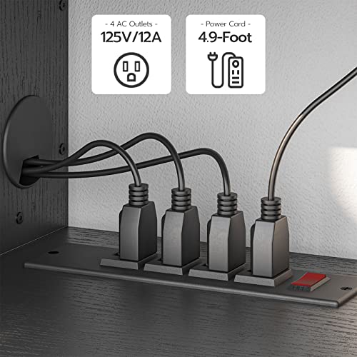 55" Floating TV Stand with Power Outlet, view 7