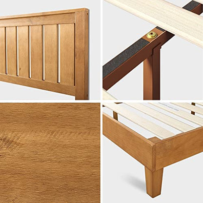 Zinus Alexis Deluxe Wood Platform Bed Frame with Headboard, King, view 6