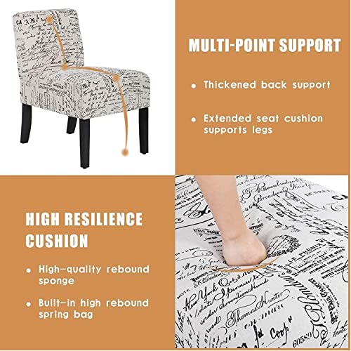 Armless Accent Chair Set of 2, view 7