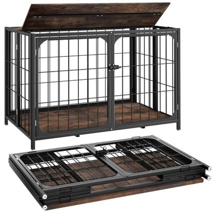 Dog Crate Furniture, XL Dog Kennel Indoor for Large Medium Dogs, view 2