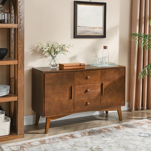 Wood Sideboard Buffet Cabinet with Storage, view 2