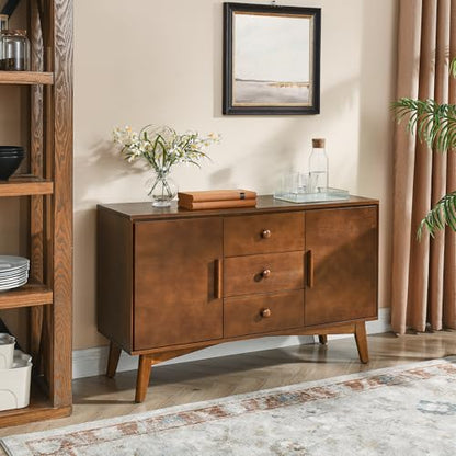 Wood Sideboard Buffet Cabinet with Storage, view 2