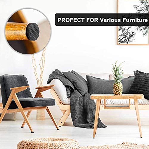 Non Slip Furniture Pads -56 pcs（1+2）” Furniture Grippers, Non Skid Furniture Legs,Self Adhesive Rubber Furniture Feet, Anti Slide Furniture Hardwood Floor Protector for Keep Couch Stoppers