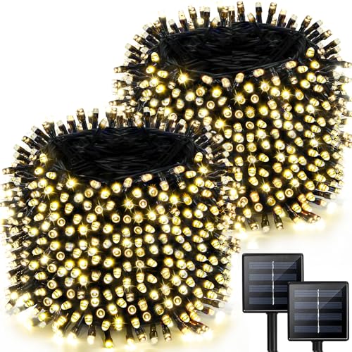 2 Pack 480 LED Solar String Lights for Outside, view 3