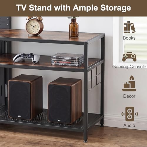 TV Stand with Mount, Universal Swivel TV Console for 32-75 inch TVs, view 7