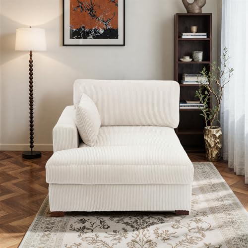Oversized Chaise Lounge Chair with Right Armrest, view 4