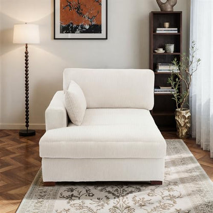 Oversized Chaise Lounge Chair with Right Armrest, view 4