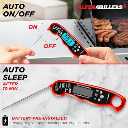 Instant Read Meat Thermometer Digital, Cooking, Food, Grill, view 4