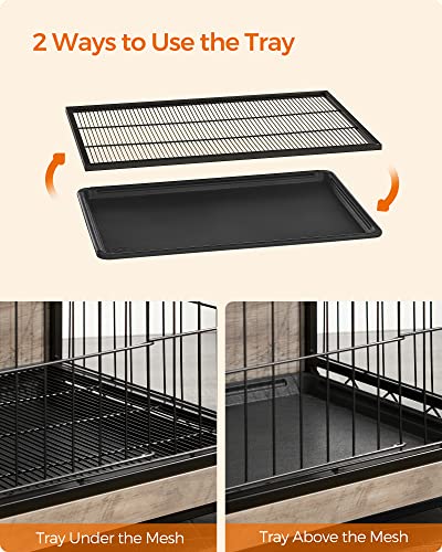 38.6" Dog Crate Furniture, Indoor Dog Kennel Side End Table, view 6